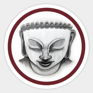 Portrait of Buddah Sticker